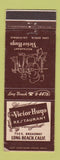 Matchbook Cover - Victor Hugo Restaurant Long Beach CA WORN