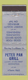 Matchbook Cover - Peter Pan Grill Minneapolis MN
