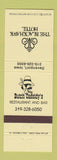 Matchbook Cover - Butch Cassidy's Restaurant Blackhawk Hotel Davenport IA