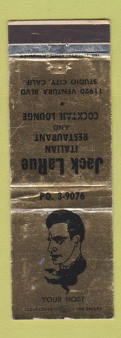 Matchbook Cover - Jack La Rue Studio City CA GOLD WEAR