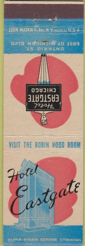 Matchbook Cover - Hotel Eastgate Chicago IL