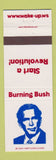Matchbook Cover - Burning Bush Anti George Bush President