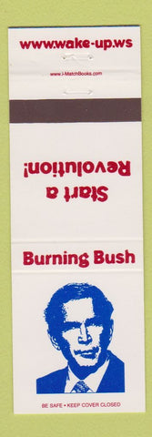 Matchbook Cover - Burning Bush Anti George Bush President