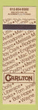 Matchbook Cover - Carlton Bloomington MN Bob Hope Charo Roy Clark Paul Anka