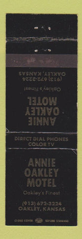 Matchbook Cover - Annie Oakley Motel Oakley KS WEAR