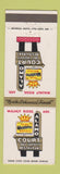 Matchbook Cover - Alamo Court Davy Crockett Western Walnut Ridge AR