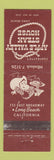Matchbook Cover - Apple Valley Steak House Long Beach CA WEAR