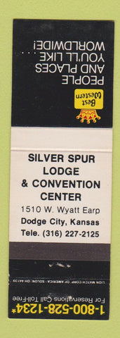 Matchbook Cover - Silver Spur Lodge Dodge City KS Best Western