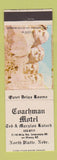 Matchbook Cover - Cochman Motel North Platte NE