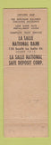 Matchbook Cover - LaSalle National Bank Chicago IL