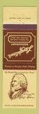 Matchbook Cover - Longfellow's Restaurant Anaheim Lomita Van Nuys CA