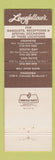 Matchbook Cover - Longfellow's Restaurant Anaheim Lomita Van Nuys CA
