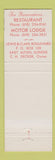 Matchbook Cover - Lewis & Clark Motor Lodge East Alton IL