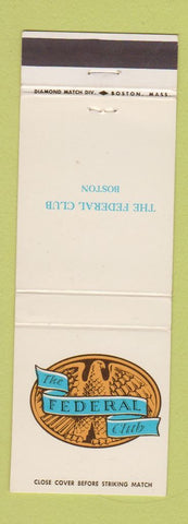 Matchbook Cover - Federal Club Boston MA