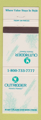 Matchbook Cover - Outrigger Hotels Hawaii