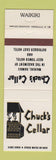 Matchbook Cover - Chuck's Cellar Waikiki Hawaii