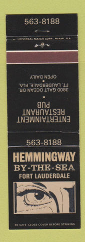 Matchbook Cover - Hemmingway by the Sea Fort Lauderdale FL
