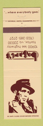 Matchbook Cover - Bogart's Fairfax VA