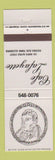 Matchbook Cover - Cafe Lafayette Alexandria VA