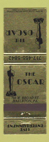 Matchbook Cover - The Oscar Hazleton PA WEAR