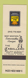 Matchbook Cover - Caballero Motor Hotel El Paso TX Best Western