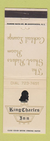 Matchbook Cover - King Charles Inn  Charleston SC