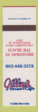Matchbook Cover - Gilley's Texas Cafe Myrtle Beach SC Mickey