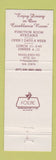 Matchbook Cover - Bogie's Restaurant Tyngsboro MA WEAR