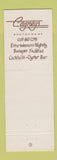 Matchbook Cover - Cagneys Restaurant Downey CA