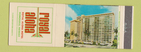 Matchbook Cover - Royal Aloha Hotel Honolulu Hawaii