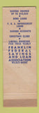 Matchbook Cover - Franklin Federal Savings Loan Wilkes Barre PA WEAR