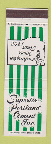 Matchbook Cover - Superior Portland Cement Seattle WA