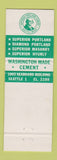 Matchbook Cover - Superior Portland Cement Seattle WA