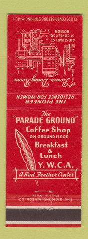 Matchbook Cover - Pioneer Dining Room YMCA Boston MA