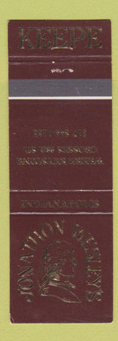Matchbook Cover - Jonathon Wesley's Indianapolis IN