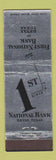 Matchbook Cover - First National Bank Bryan TX SILVER