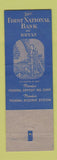 Matchbook Cover - First National Bank Bryan TX BLACK