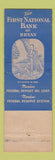 Matchbook Cover - First National Bank Bryan TX BLUE