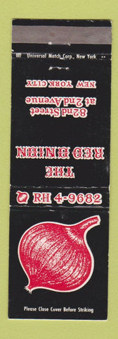 Matchbook Cover - Red Onion New York City