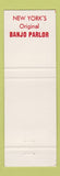 Matchbook Cover - Red Onion New York City