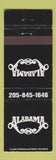 Matchbook Cover - Alabama Fan Club Fort Payne AL Country Music