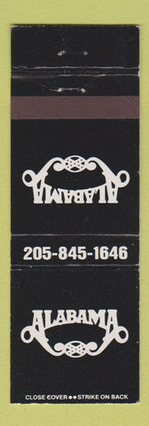 Matchbook Cover - Alabama Fan Club Fort Payne AL Country Music