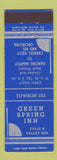 Matchbook Cover - Green Spring Inn Baltimore MD