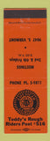 Matchbook Cover - American Legion Teddy's Rough Riders Post Los Angeles CA