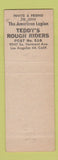 Matchbook Cover - American Legion Teddy's Rough Riders Post Los Angeles CA
