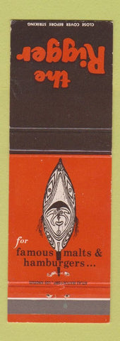 Matchbook Cover - The Rigger Hamburgers Waikiki Beach Hawaii Newport Beach CA