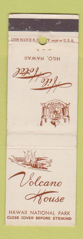 Matchbook Cover - Hilo Hotel Volcano House Hilo Hawaii