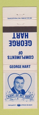 Matchbook Cover - George Hart Music