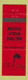 Matchbook Cover - The Dig Retro Rock Show Music Band
