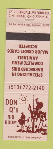 Matchbook Cover - Don Q's Rib Room Cincinnati OH